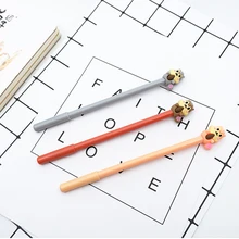 3pcs/lot Creative squirrel gel pen 0.38mm Gel Ink pen black pen student kawaii office supplies Neutral pen stationery 4pcs lot office supplies hearts pencils pen colored pen gel ink pen multi color signature pen painting supplies student specific