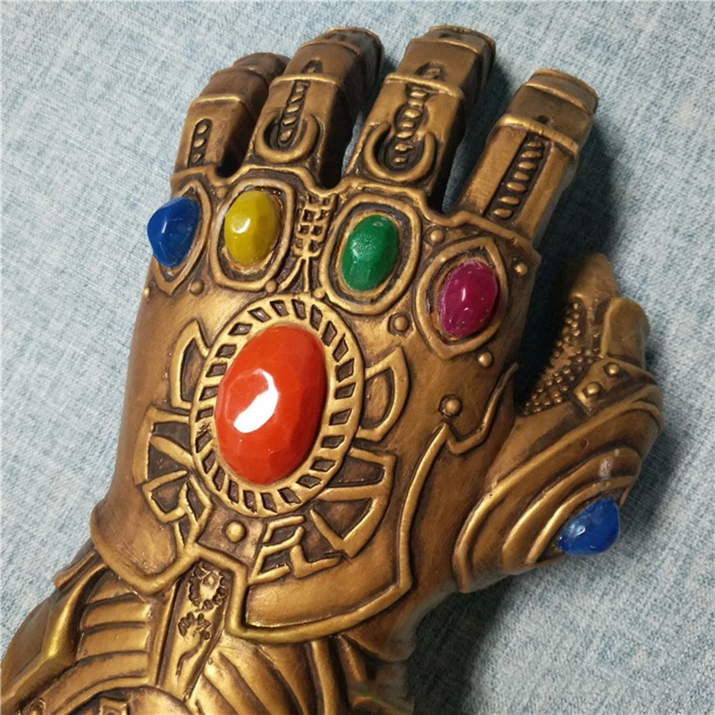 Светодиодный светильник Thanos Infinity Gauntlet Мстители Бесконечность войны косплей горячая ПВХ/латекс светодиодный перчатки для игрушки для детей и взрослых подарок костюм реквизит