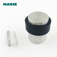 DS023 Stainless steel Door Stopper Rubber Door Protect Holder Casting Floor-mounted Door Stops For Home Doors