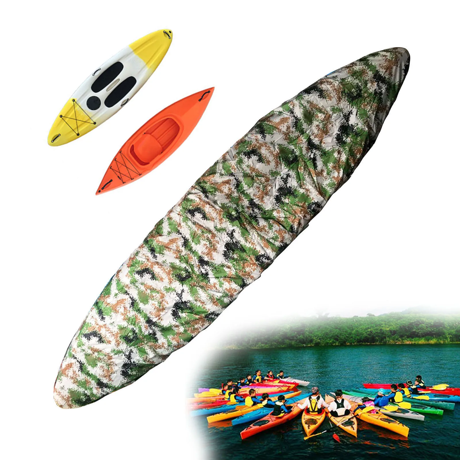 MagiDeal Universel Housse de Kayak Cano/ë Impermeable Protection Poussi/ère//Pluie Accessoire Couverture