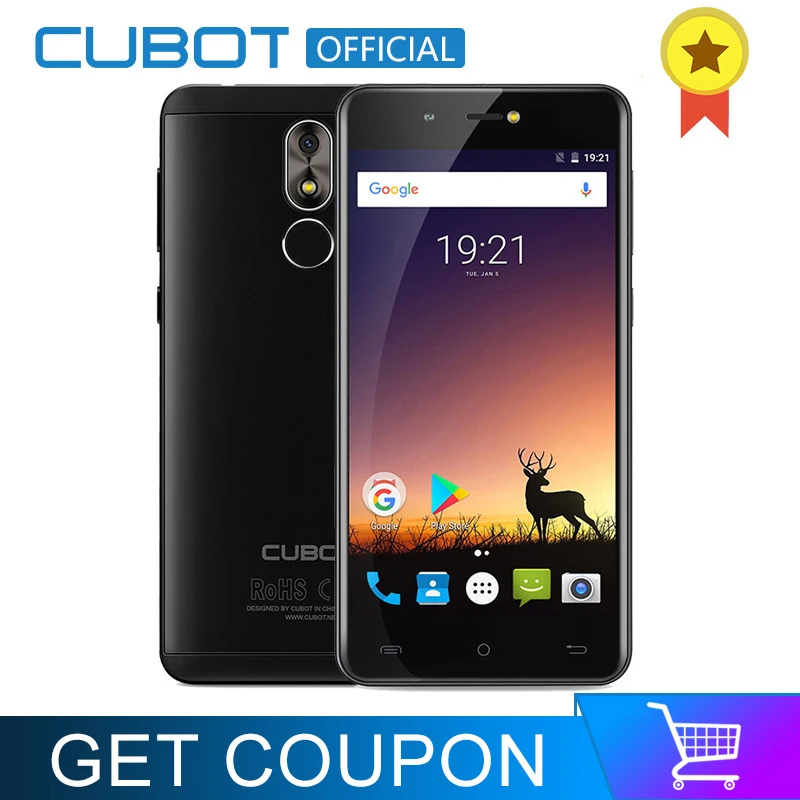 Cubot R9 4 ядра MT6580 Android 7 0 отпечатков пальцев 2 Гб Оперативная память 16 Встроенная