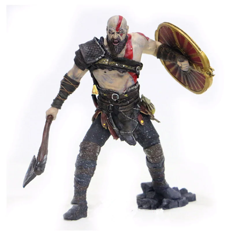 

18CM God of War Anime Figure Doll Kratos Action Figure PVC Statue Ver Model Decoration Toy with Box H361