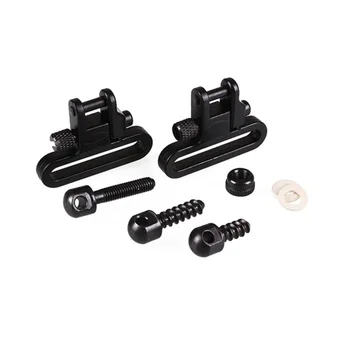 

2 pcs Pro 1.25'' Sling Swivels Mount Ring with 3 pcs Screw Studs Push Button Quick Detach Sling Swivel Hunting Accessories