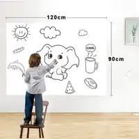 Dry Erase Magnetic Whiteboard Film Surface for Walls,Doors,Tables,Chalkboards,Whiteboards,Super Sticky,Stain-Proof,Easy install