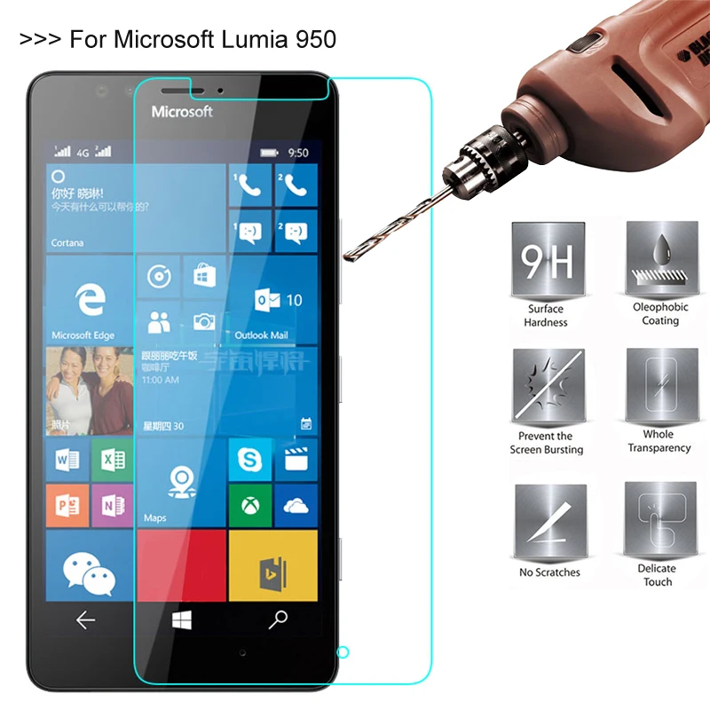 2.5D 0 26 мм 9H закаленное стекло для Microsoft Lumia 950 950XL Защитная пленка Nokia XL | Мобильные