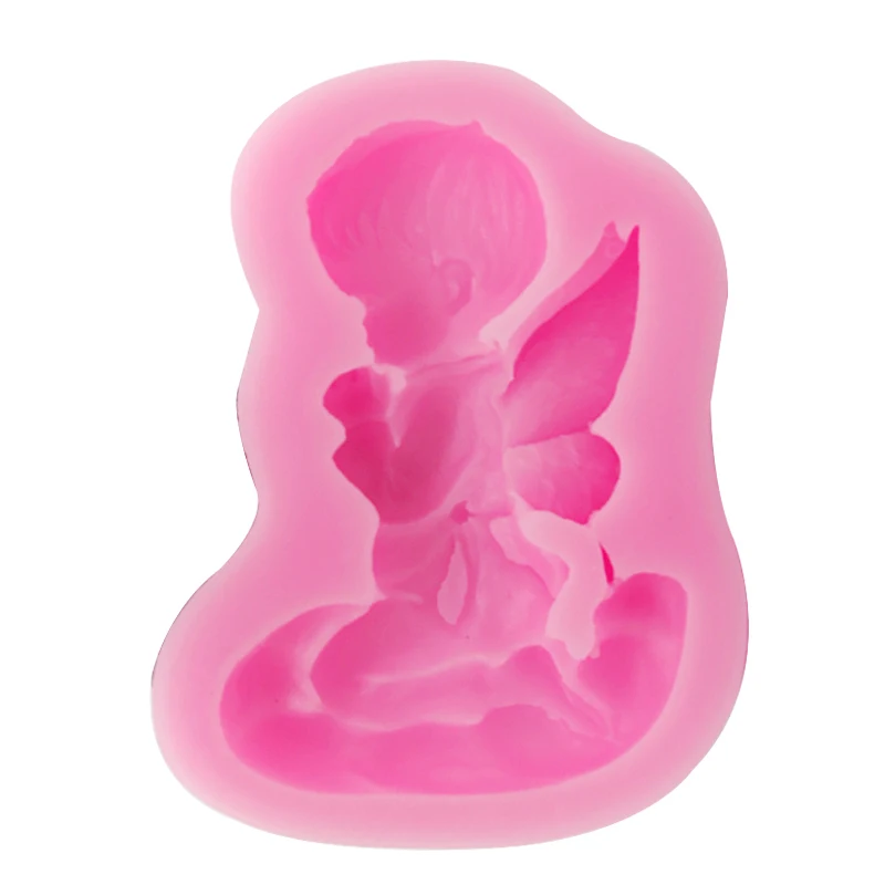 

Ledifly 2017 Hot sale 3D Baby Angel Silicone Fondant Cake Soap Candy Decorating Pudding Muffin Mold