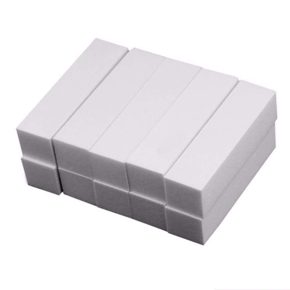 

Nail Art Decorations 10Pcs White Buffing Sanding Pedicure Files Block Manicure Care Nail Art Buffer