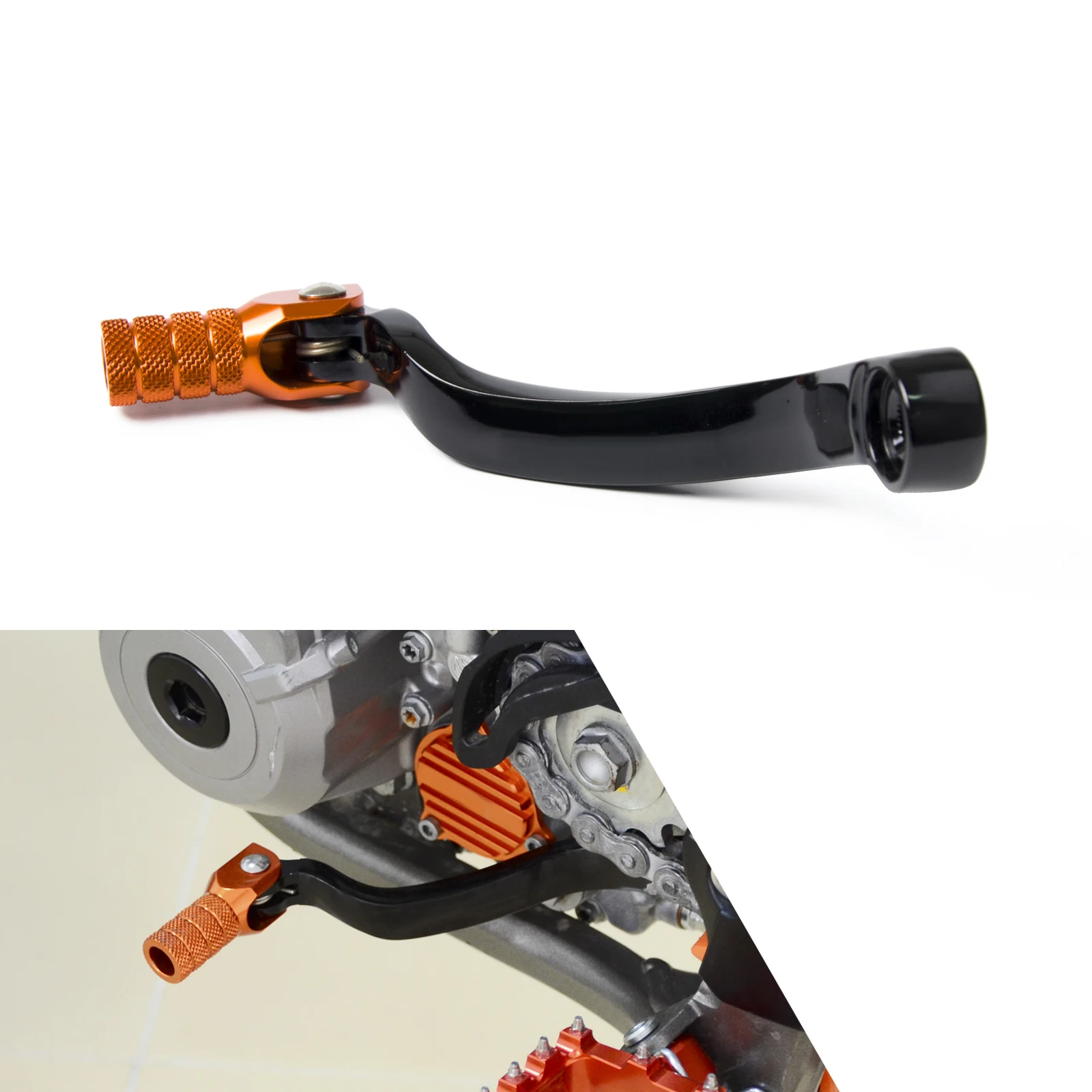Alavanca de Mudança Dobrável para Pedal de Engrenagem para Ktm Nicecnc Ponta 250 300 350 450 sx Sxf Exc xc Xcf Xcw Xcf-w Motocross 125 150 200 2 Cheap Alavancas