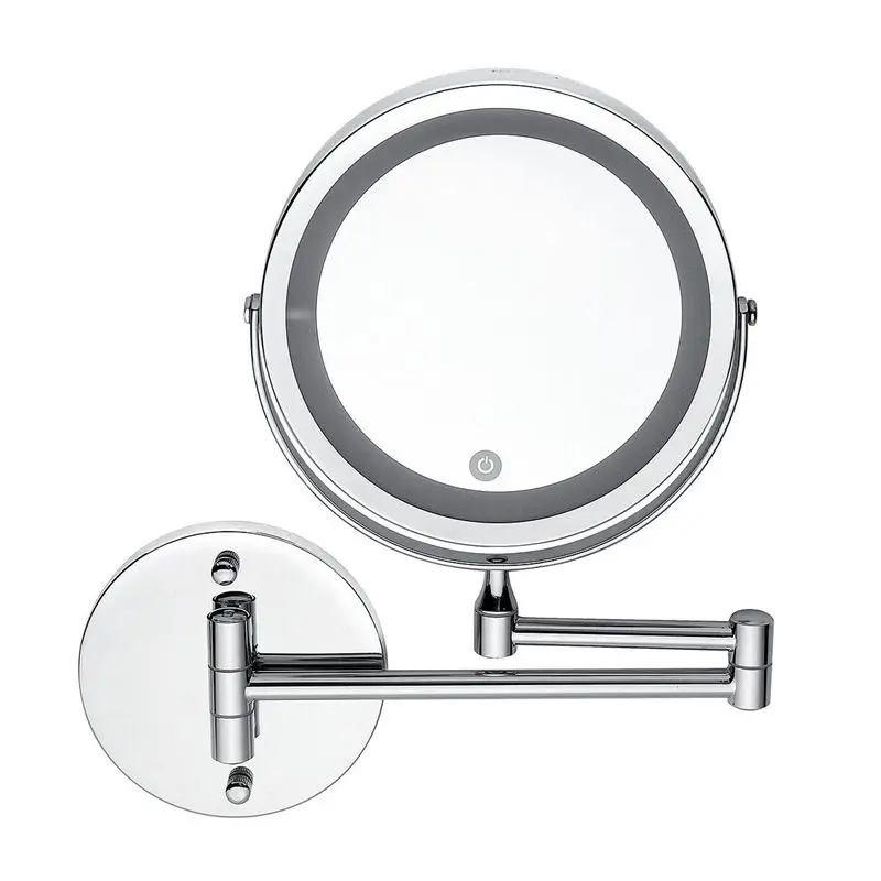 

Led Makeup Mirror 10X Magnifying Makeup Shaving Vanity Mirror Bathroom Wall Mount 360° vanity mirrors