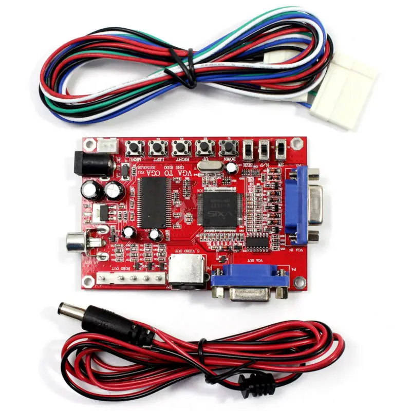 

VGA TO CGA CVBS S-VIDEO CONVERTER PC to VGA Video Game Converter Board GBS8100