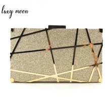 Металлический полый клатч, Женский Золотой/Серебряный клатч, кошелек и сумочка, женские сумки, дизайнерская Высококачественная сумка через плечо, bolso ZD1342