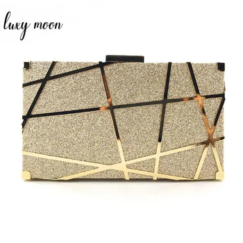 

Metal Hollow Clutch Bag Female Gold/Silver Clutch Purse and Handbag Women Bags Designer High Quality Shoulder Bag bolso ZD1342