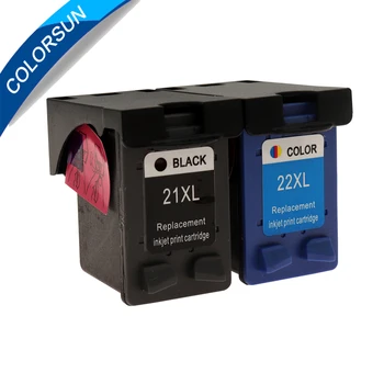 

Colorsun 21 22 Ink Cartridge Replacement for HP21 for HP 21 xl for Deskjet F2180 F2200 F2280 F4180 F300 F380 380 D2300 printer