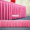 Ice silk table skirt wedding backdrop curtains for table clothes table cover wedding stage table skirting for event party 6