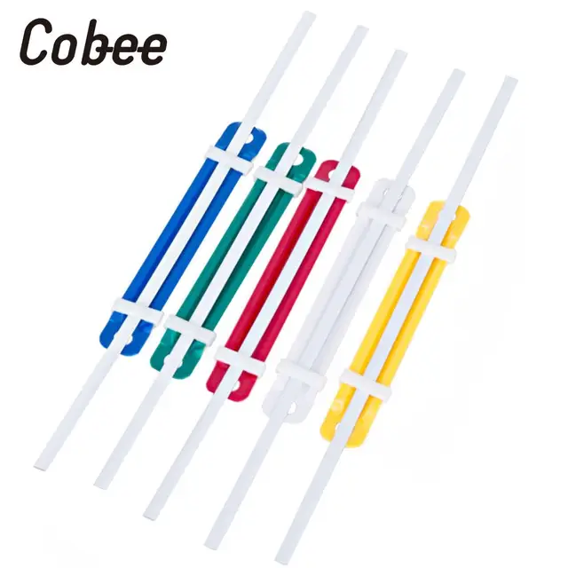 50Pcs/Lot 2 Holes Document Paper Fasteners Plastic Binding Binder Rings