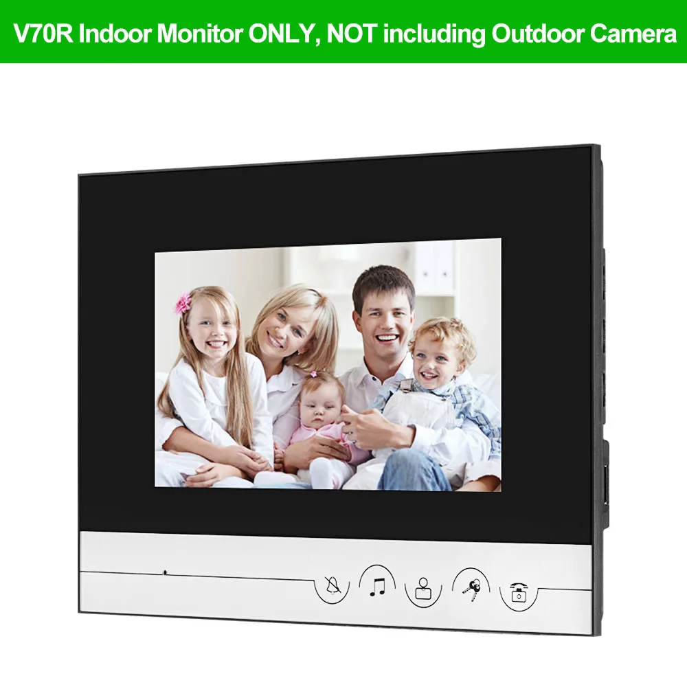 OBO Hands 7 inch TFT Color Video Intercom Video Doorphone Doorbell Wired Door Bell interphone Screen Monitor for Home Apartments 