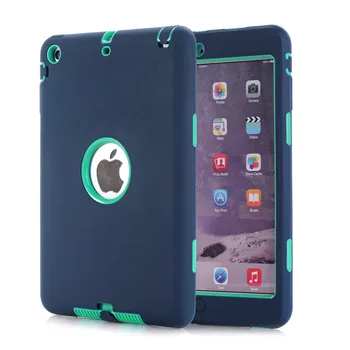 

Case For iPad Air 2 Retina ipad case for Kids Baby Safe Armor Shockproof Heavy Duty Silicone Hard Back Case Cover For iPad 6