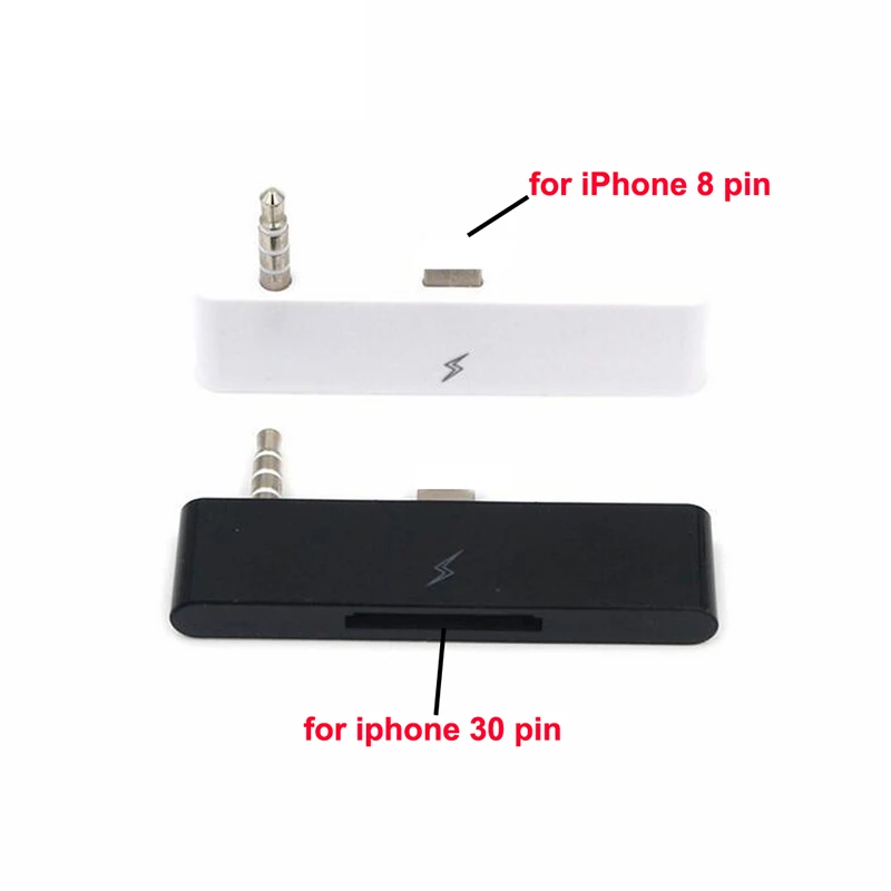 30 pin до 8 адаптер для iphone 4 5 6 7 Plus музыка 3 мм Aux аудио Зарядка pin|Переходники и