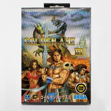 Golden Axe III 16 bit MD card with Retail box for Sega MegaDrive Video Game console