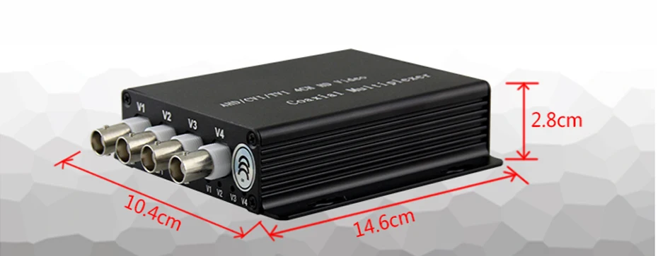 Distância de Transmissão de Sinal para Hikvision Cctv Canais Tvi Cvi 5mp Vídeo Multiplexer Coaxial Segurança Dahua Câmera 4 Ahd - 5 CCTV 4 canais AHDTVICVI 5MP vídeo multiplexer