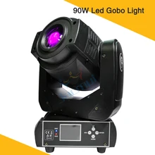 90 Вт Светодиодный светильник Gobo с подвижной головкой и точечным эффектом, Dj светильник для клуба, Свадебного Шоу, 6/15 каналов, 3 граны, призма, сценический светильник ing