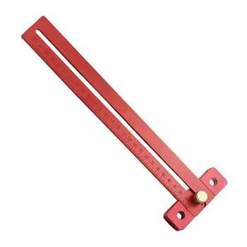 

T-270 DIY woodworking marking rulerAlloy scribing ruler woodworking T type hole ruler marking tool