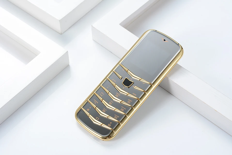 Роскошный мобильный телефон с металлическим корпусом Cectdigi V03, маленькая мини-карта, две sim-карты, GSM старшая планка, тонкий сотовый телефон, 2G, GSM клавиатура
