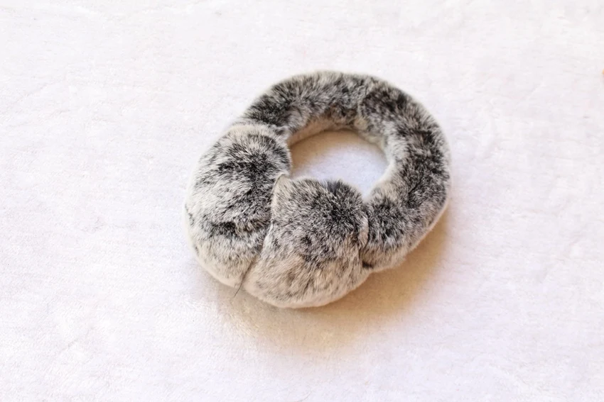 real rabbit fur winter earmuffs for girl (8)