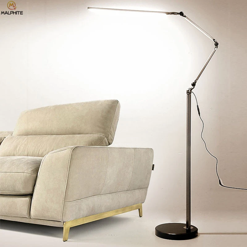 

LED Touch Dimming Standing Lamp Living Room Bedroom Stand Light Home Decor Folding Rotation Industrial Lighting Lamp Floor Lamp