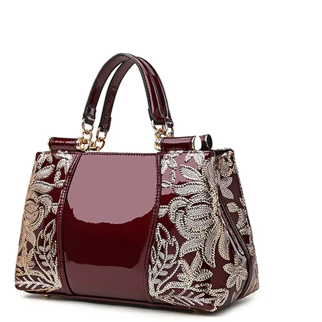 luxury embroidery women bag luxury brand women shoulder bags famous brand pu leather handbag ...