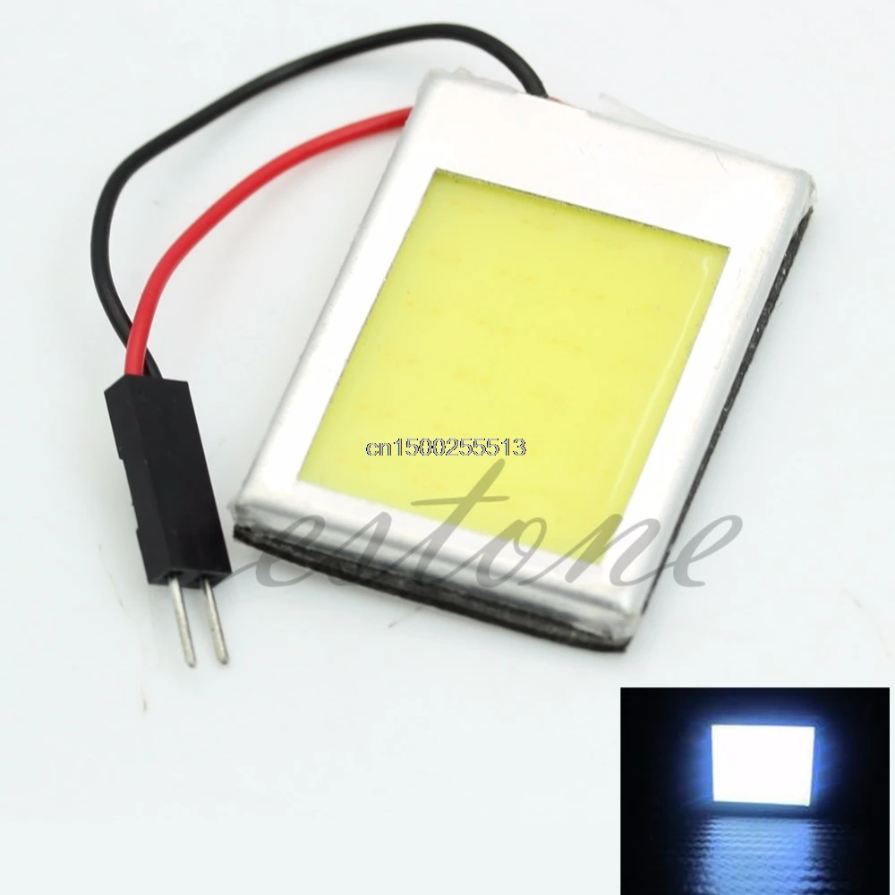 

8W Aluminum T10 Dome Festoon Car Interior License Plate COB LED Lamps Light