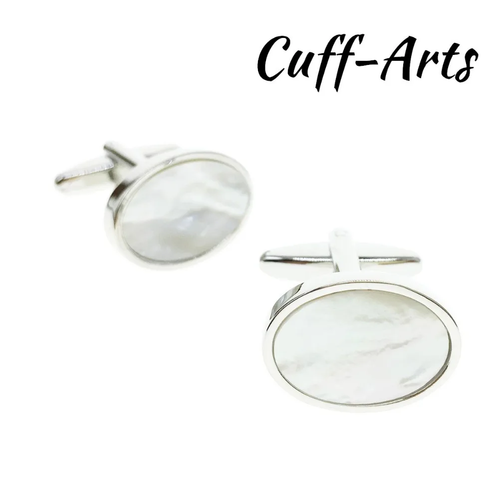 

Cufflinks for Men Shell Cufflinks Mother of Pearl Round Shaped Fashion High Quality Cufflinks by Cuffarts C20115