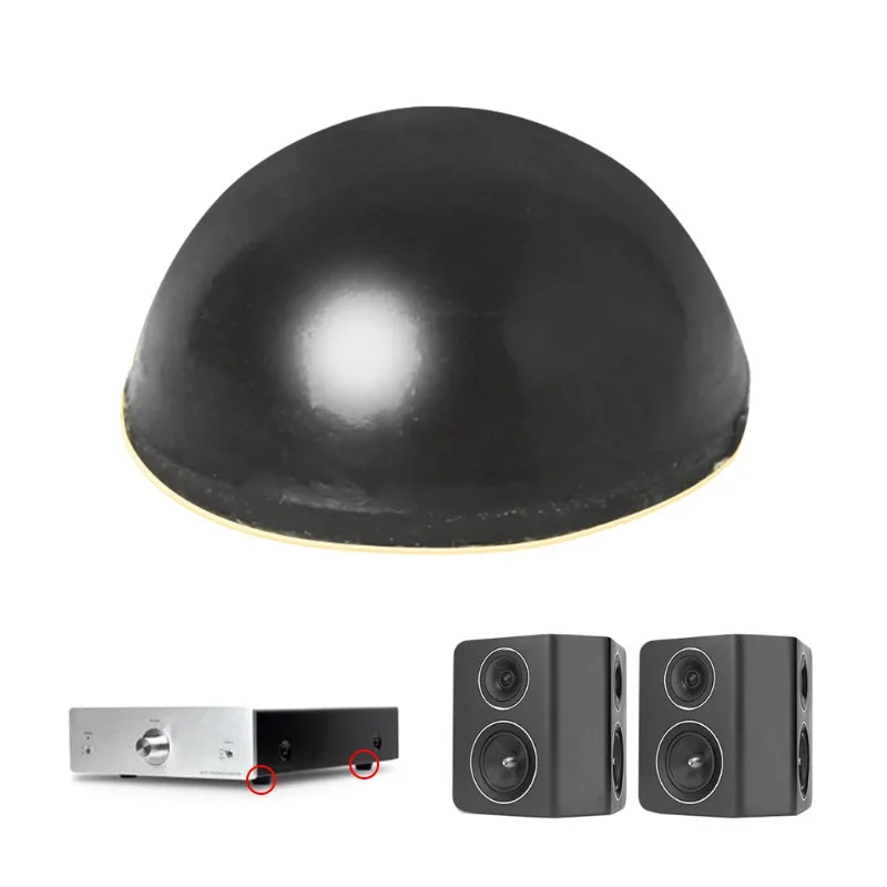 

4Pcs/set Rubber Anti-shock Foot Shock Absorption Vibration for Audio Speakers Self-adhesive Pad dropshipping