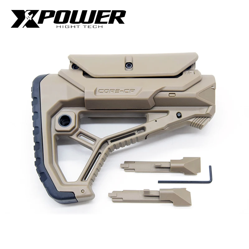 

XPOWER FAB Stock GL-CORE Style For Gel Blaster Paintball Airsoft Accessories AEG Gen9 Gearbox Receiver Hunting