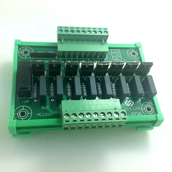 

8 way SCR 220V AC output panel control panel PLC output board