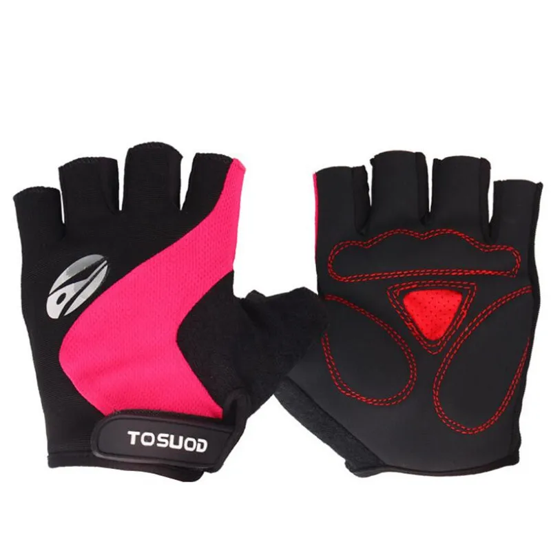 Велосипедные перчатки Guantes для женщин, велосипедные перчатки для мужчин, горный MTB велосипед, дышащие, Ciclismo, гоночные, противоударные, перчатки с половиной пальцев - Цвет: G090 Pink