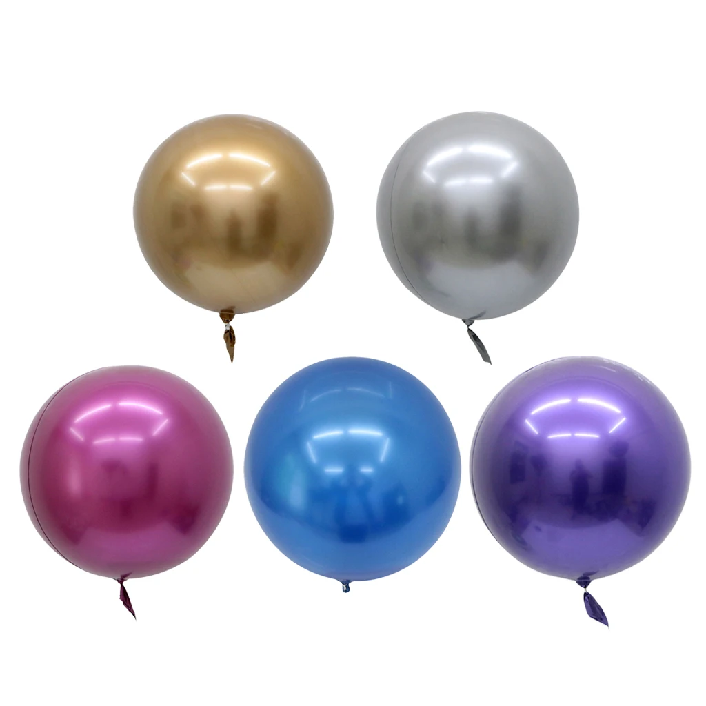 Large Metallic Foil Round Balloons Aluminum Foil Balloon for Wedding Party Supplies Home Garden Stage Ornament Kid Gifts