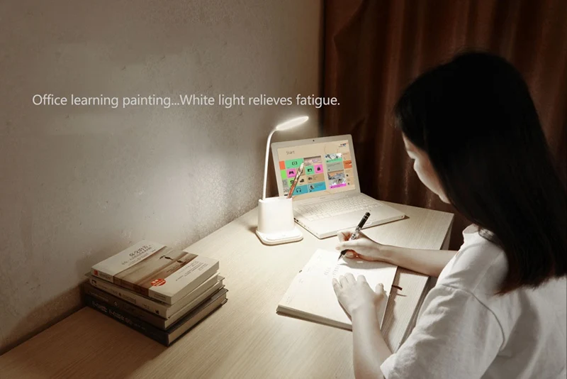 LED Eye Protection Table Lamp  USB Rechargeable Light for Children Kids Reading Study Bedroom Light Touch Dimming Desk Lamp (4)