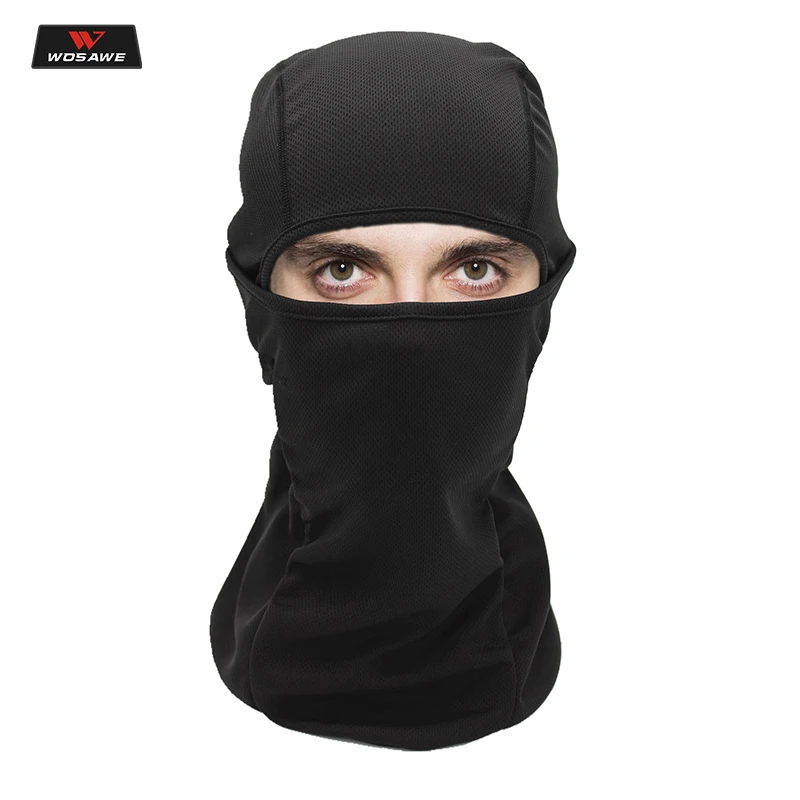 WOSAWE Motorcycle Balaclava Full Face Mask Windproof Dustproof подшлемник Paintball Helmet Liner Hood Ski Hiking Sport