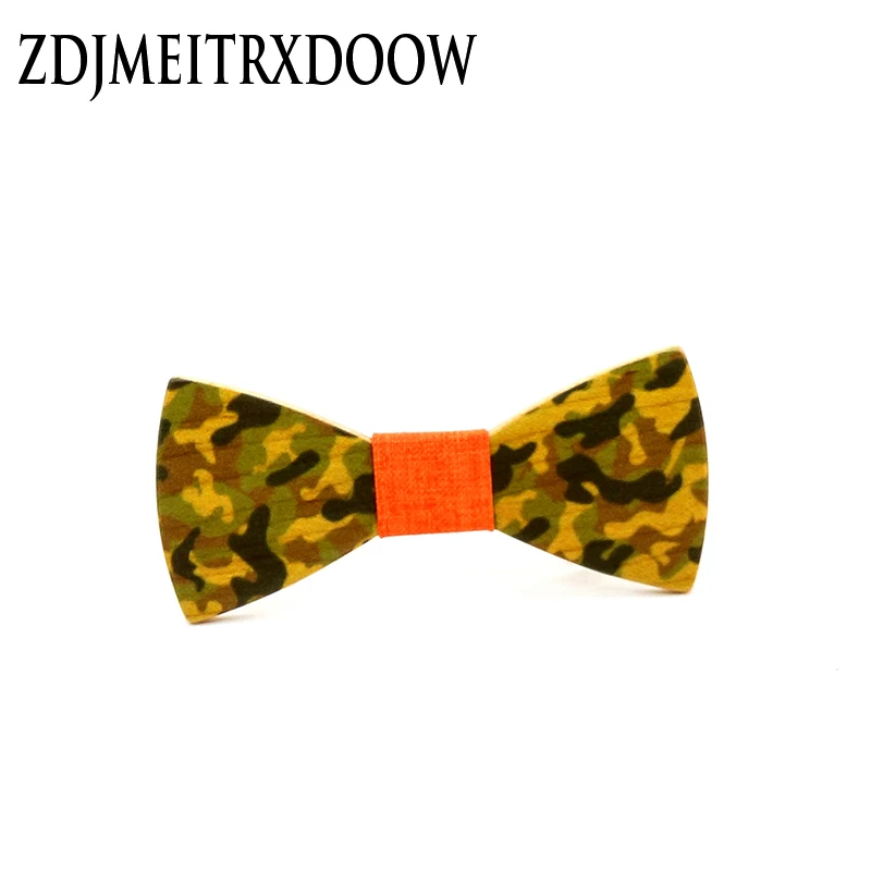 

Children Fashion Wooden Formal Commercial Classic Camel Color Butterfly Wedding Party Bowtie Kid Suit Tuxedo Dicky Pet Bow Tie