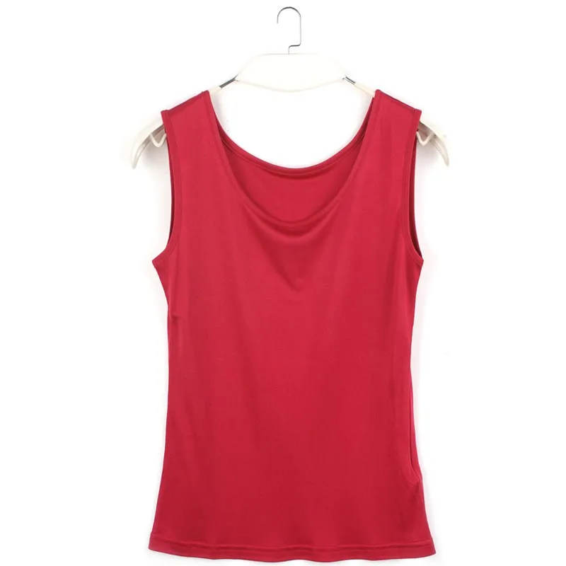 Senhora o Pescoço Tanque sem Mangas Camisa de Fundo Tanques Femininos Puro Seda Malha Branco Verde Preto Tamanho m l xl Xxl 100% 18 Tanques femininos 100% puro seda malha senhora