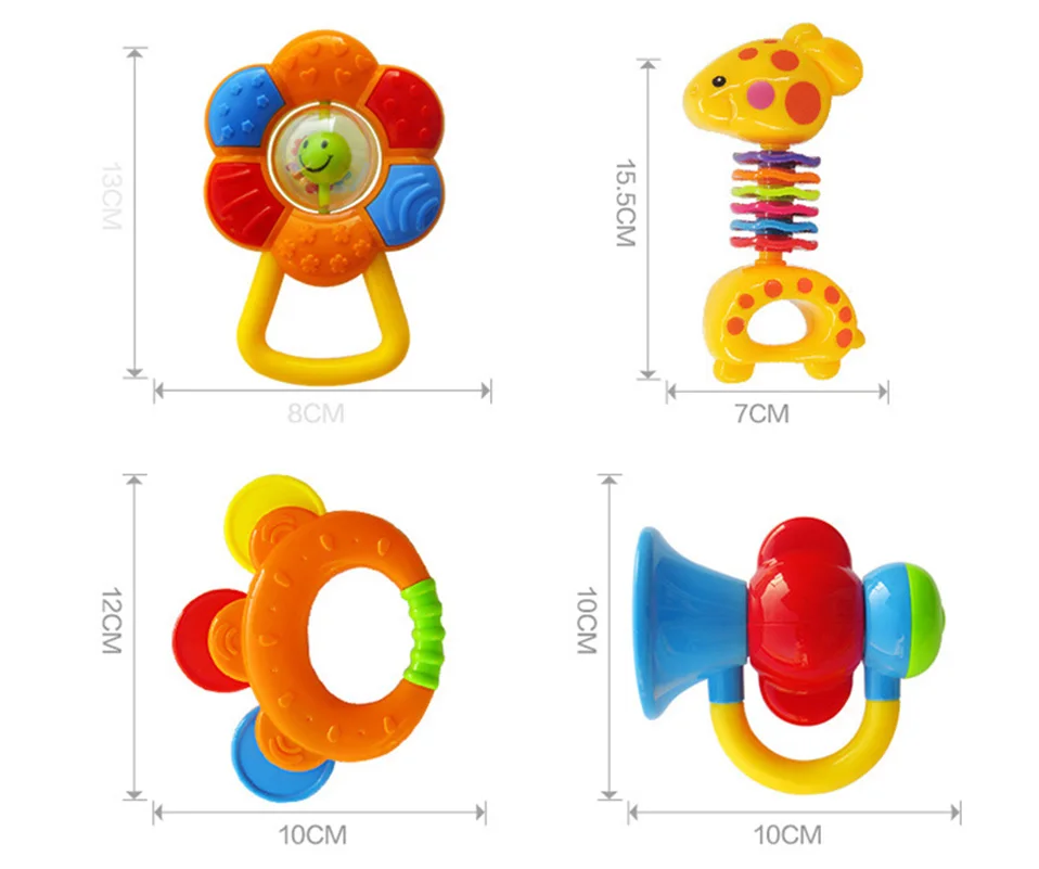 Apaffa детские игрушки 0-12 месяцев Детские погремушки игрушки рука встряхнуть Прорезыватель новорожденных музыкальная кровать колокольчик образовательные погремушки для младенцев игрушки