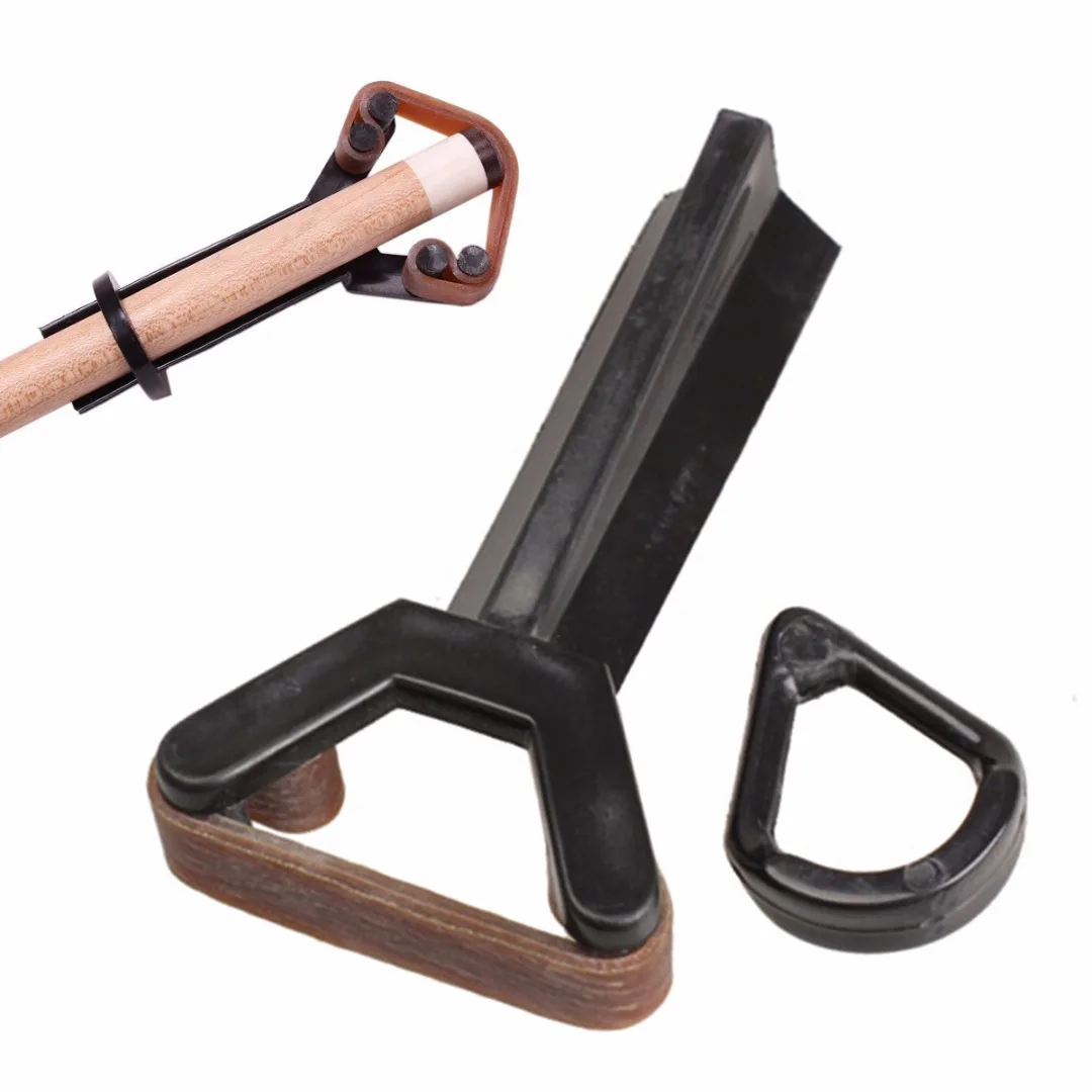 Hot sale 1PC Black Plastic Billiard Snooker Pool Cue Tip Clamp Fastener