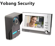 Yobang Security Freeship 7″ Hands-free Videophone With Door Camera Home Office Door Intercom Smart Video Door bell phone