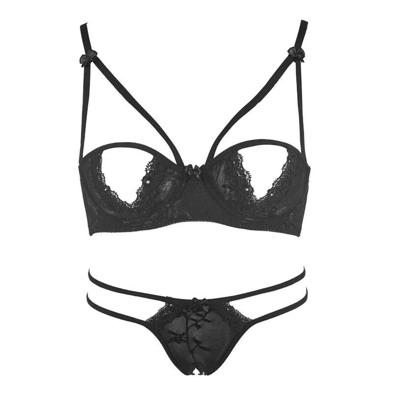 

Open Bra Babydoll Sleepless Night Temptation Lace Bra Panties Lingerie Pyjama Set Underwear Women Conjunto Lenceria Erotica