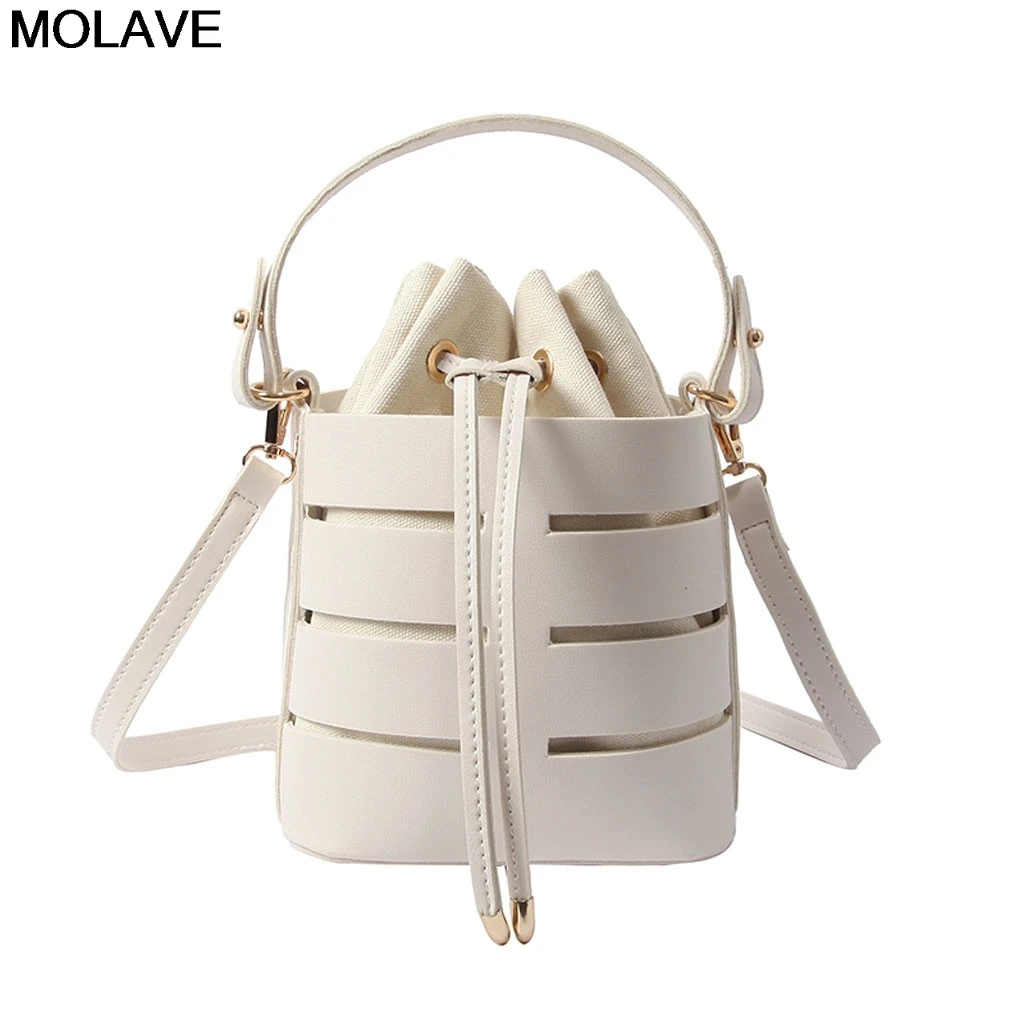

MOLAVE Shoulder Bag Women's Fashion Hollow Messenge Bags Multi-Function Bag Multi-Layer Handbags Style for Women Ladise 9.MAR.26