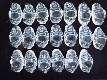 

20 Natural clear Quartz Crystal Maitreya Buddha Statue Carving Pendant #CTC3