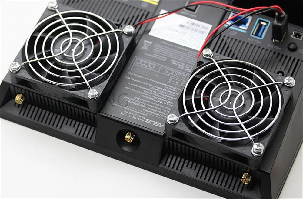 Охлаждающий вентилятор Радиатор USB Мощность крайне низкий уровень шума, рассеивать Контроль температуры для RT-AC68U EX6200 AC15 AC68U фрезерный станок