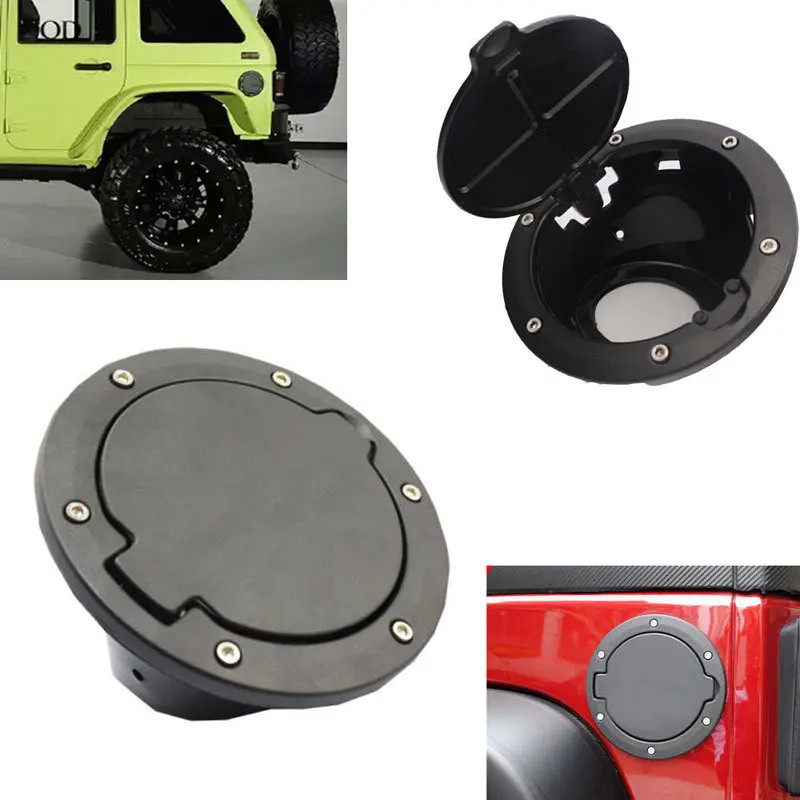 Aluminum + ABS Gas Fuel Cap Filler 2/4 Door Tank Cover For ...