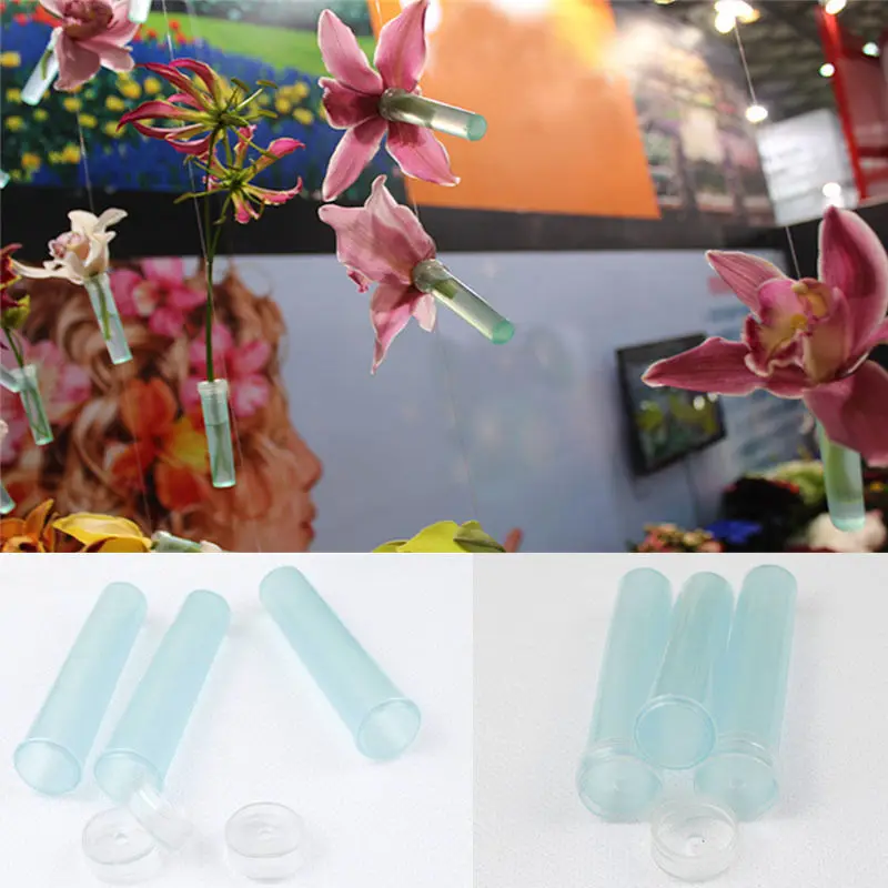 25 Stucke Blume Ernahrung Rohr Kunststoff Blumenwasserrohr Mit Cap